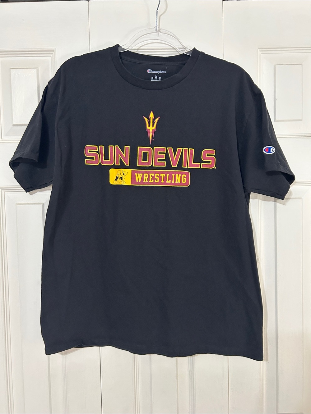 Champion Black Sun Devils Wrestling Graphic Tee